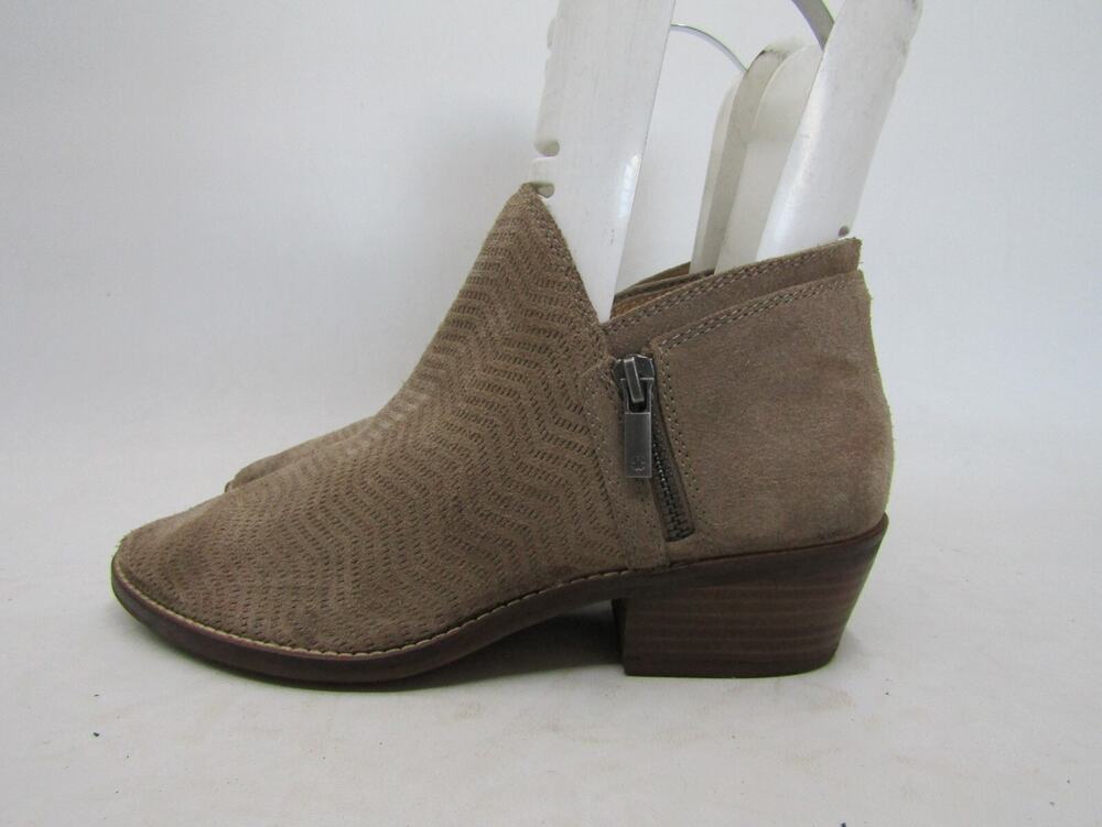Lucky Brand Womens Size 7.5 M Brown Suede Ankle Fashion Boots Bootie
